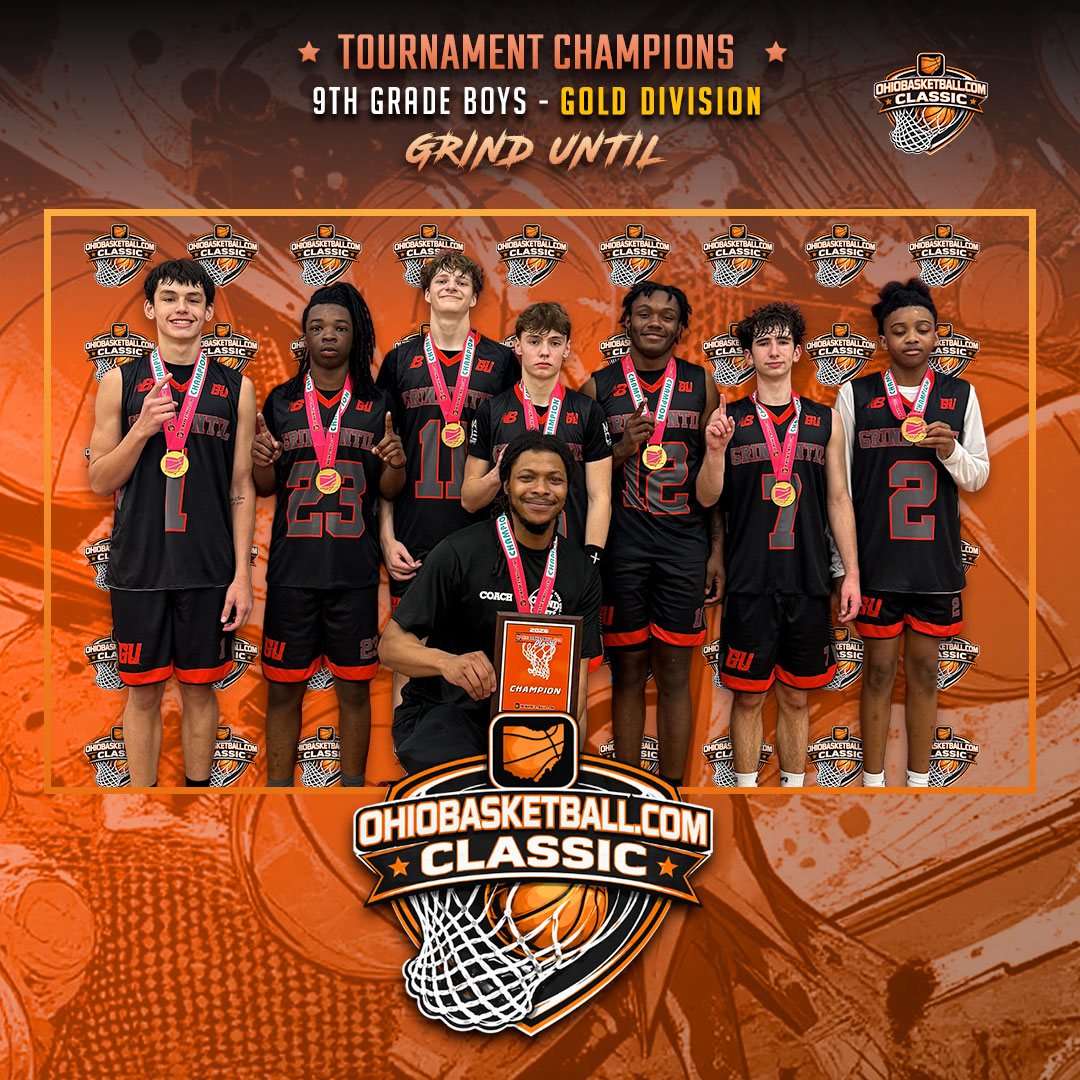 Ohio_Basketball's tweet photo. Ohio Basketball Classic, 9th-grade boys gold division champs, Grind Until! @ReggieLewis_12 https://t.co/J8O65tC7v3