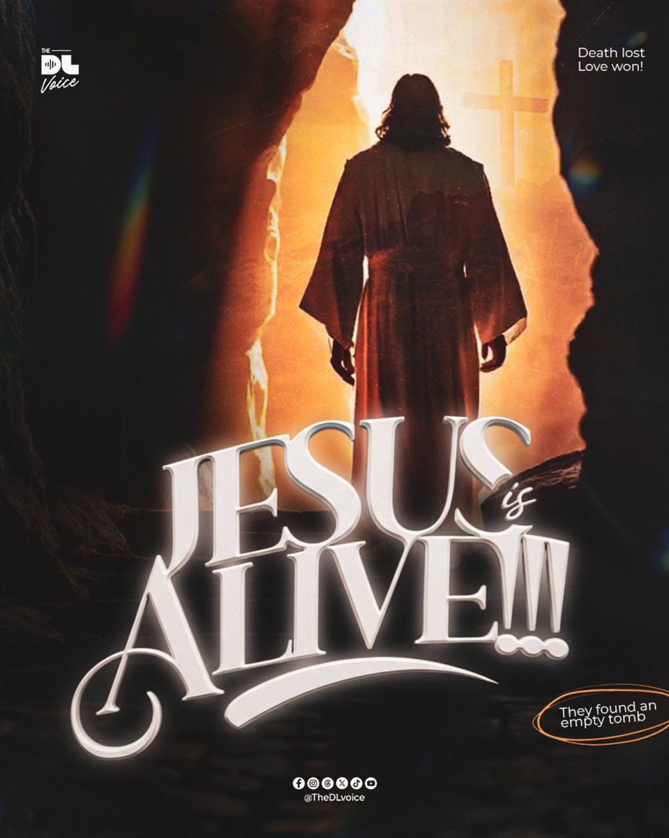 TheDLvoice's tweet photo. There in the ground His body lay;
Light of the world by darkness slain.
Then bursting forth in glorious day,
up from the grave He rose again!
And as He stands in victory,
sin's curse has lost its grip on me;
for I am His and He is mine,
bought with the precious blood of Christ! https://t.co/PWWyoqkDiB