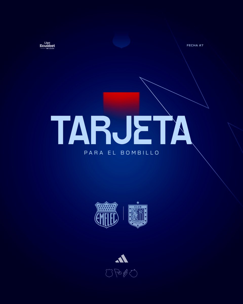 CSEmelec's tweet photo. ⌚️ 72’ | 2T
🟥⚠️ ¡TARJETA ROJA!
ᴇxᴘᴜʟsɪᴏɴ ➡️ 4 S. Segura
#CSExCUE 0-0
#VolviendoASerEmelec #LigaEcuabet #MesDelEmelecismo https://t.co/lIeWakgsEA