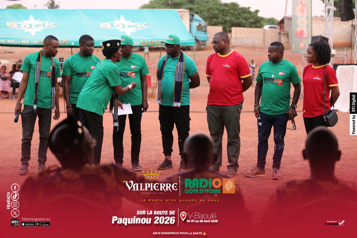 RadioCiv's tweet photo. Radio Côte d’Ivoire et Valpierre au cœur du V-Baoulé. Nos équipes sont mobilisées sur le terrain jusqu’au 6 avril pour vous faire partager l’authenticité et les temps forts de cette période de réjouissance en pays Baoulé. https://t.co/nkQ50uCzZr