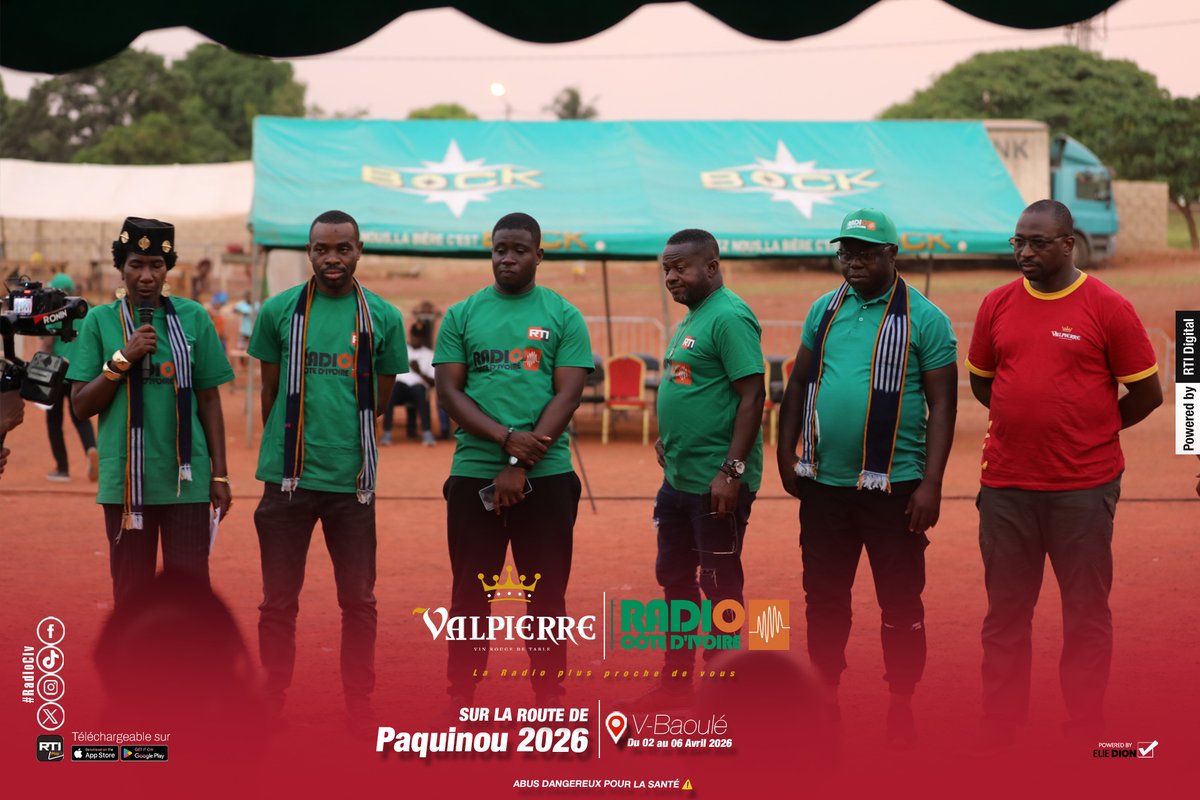 RadioCiv's tweet photo. Radio Côte d’Ivoire et Valpierre au cœur du V-Baoulé. Nos équipes sont mobilisées sur le terrain jusqu’au 6 avril pour vous faire partager l’authenticité et les temps forts de cette période de réjouissance en pays Baoulé. https://t.co/nkQ50uCzZr