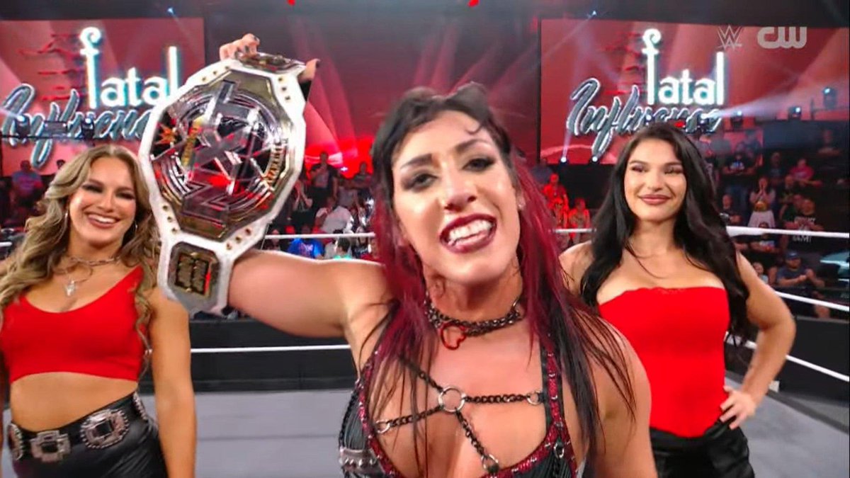 SpeedsterDom's tweet image. One Hell of A Champion!

Forever Proud of The Leader of Fatal Influence, @jacyjaynewwe ❤️🖤🤘

#WWENXT | #FatalInfluence