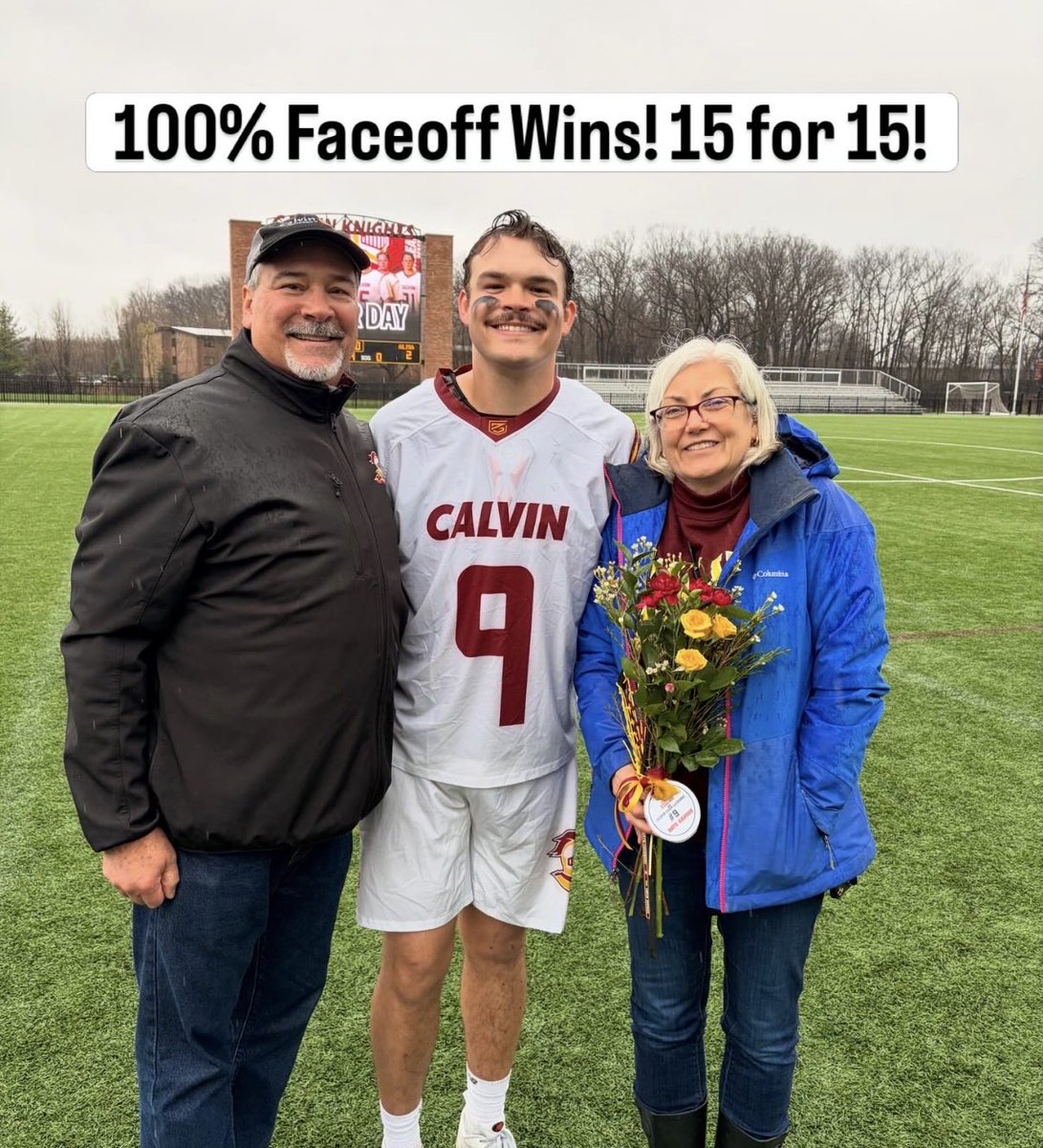 Perfect game today for Nate. 100% 15 for 15 faceoff wins! <a href="/nate_hanson9/">Nate Hanson</a>