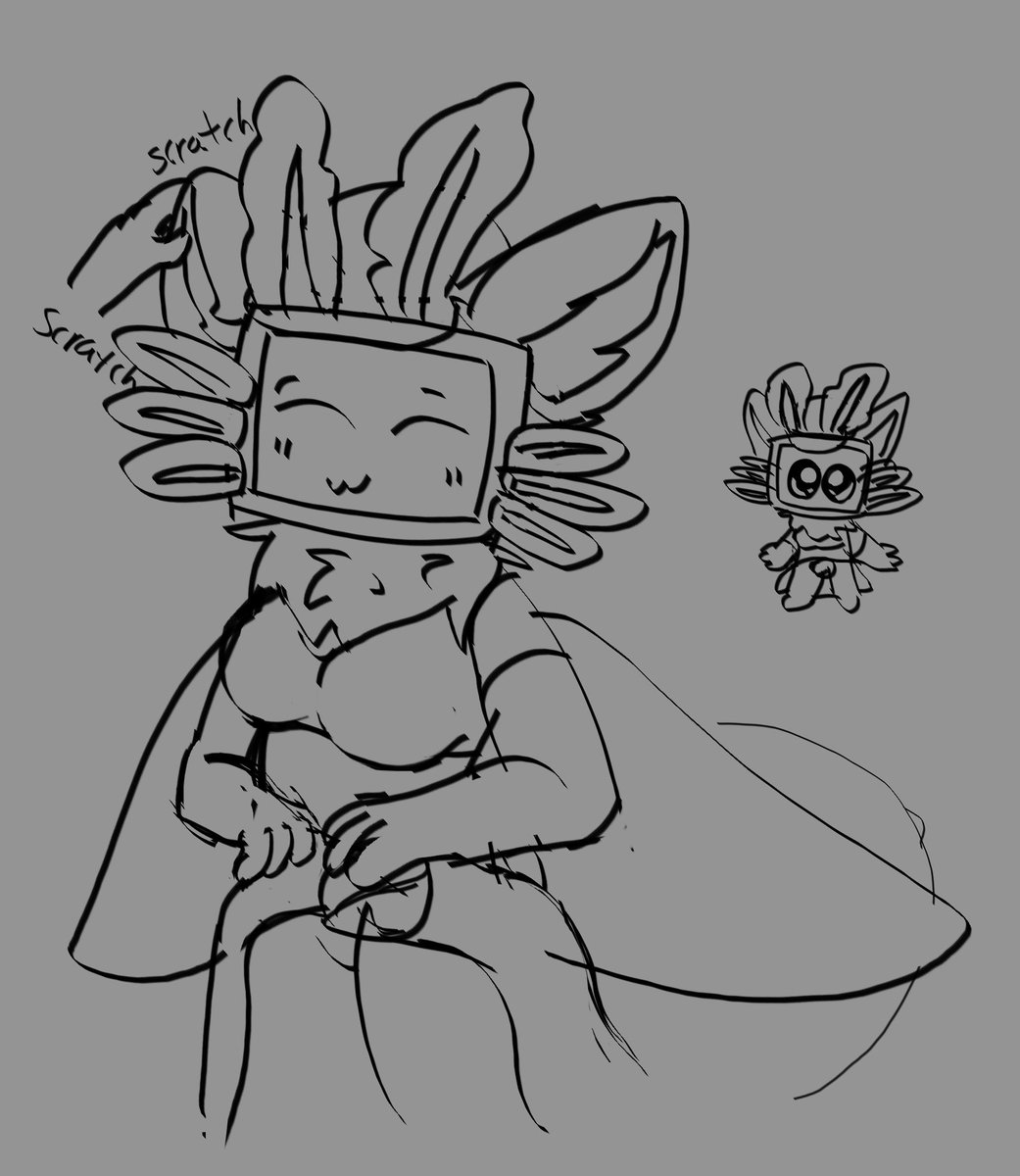 Give ear scratches to your local tv head moth