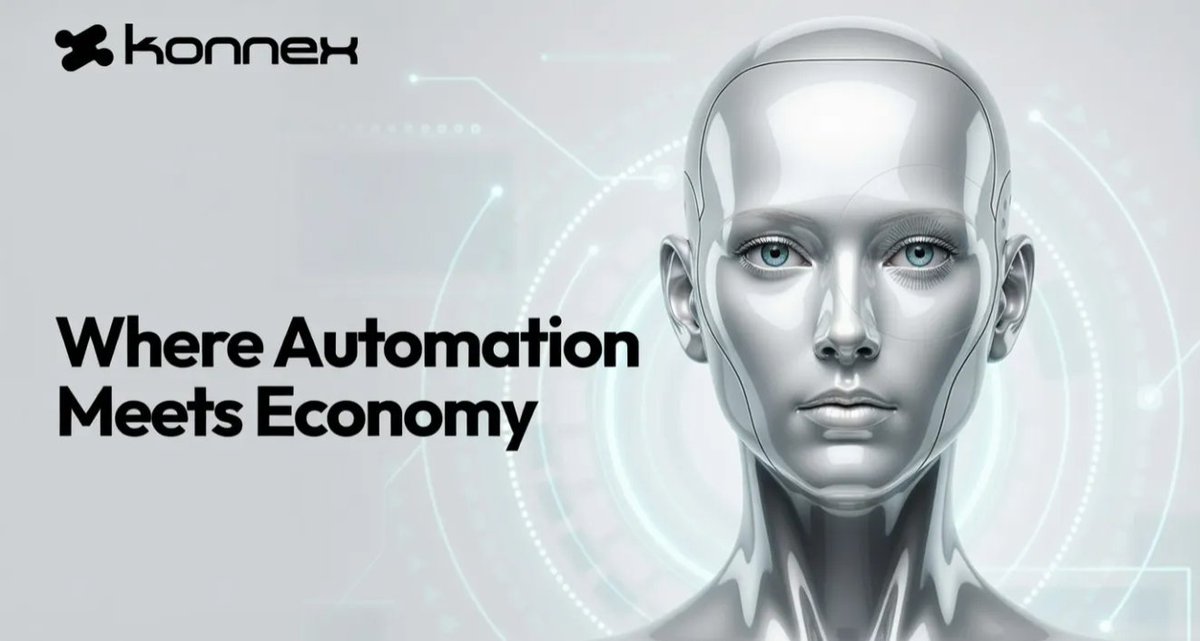 ryan_na07's tweet photo. @konnex_world moving fast while staying focused.

Ingest gives miners real skin in the game, robots get better AI, economy gets more efficient — beautiful flywheel design.

Machines now negotiate, escrow, execute, and settle directly on-chain in stablecoins.
#konnnex #RobotAi https://t.co/TYXeDqAPbP