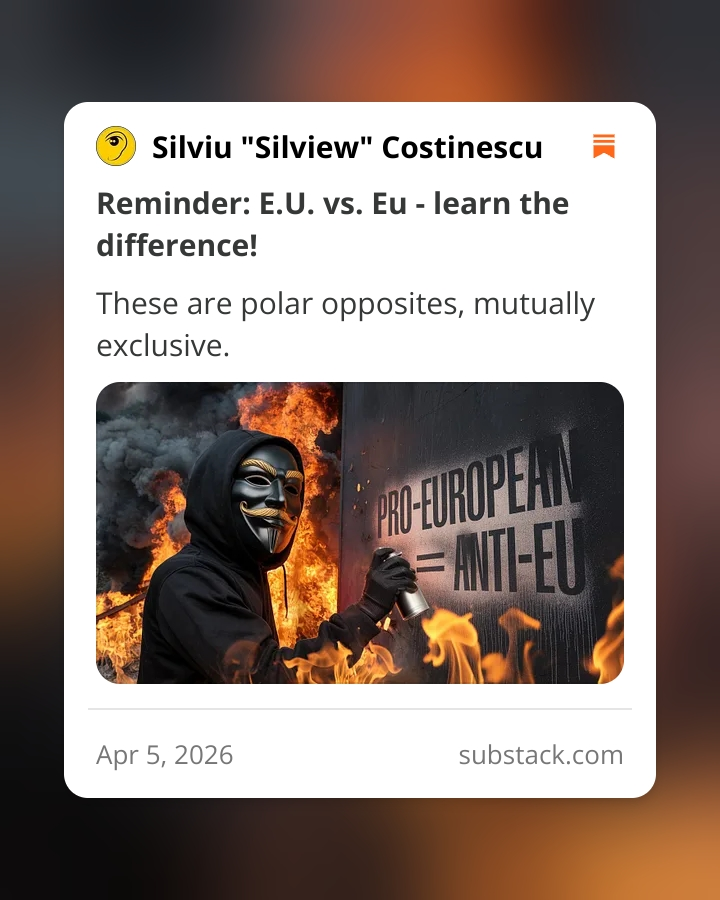 SILVIEW_media's tweet image. #EU vs #EUROPE