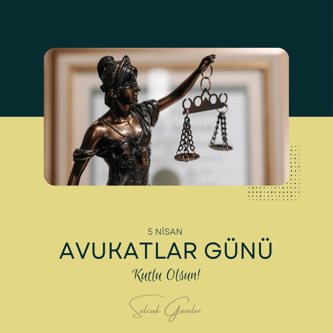 Dünya Avukatlar Günü Kutlu Olsun. ⚖️ 

#AvukatlarGünü