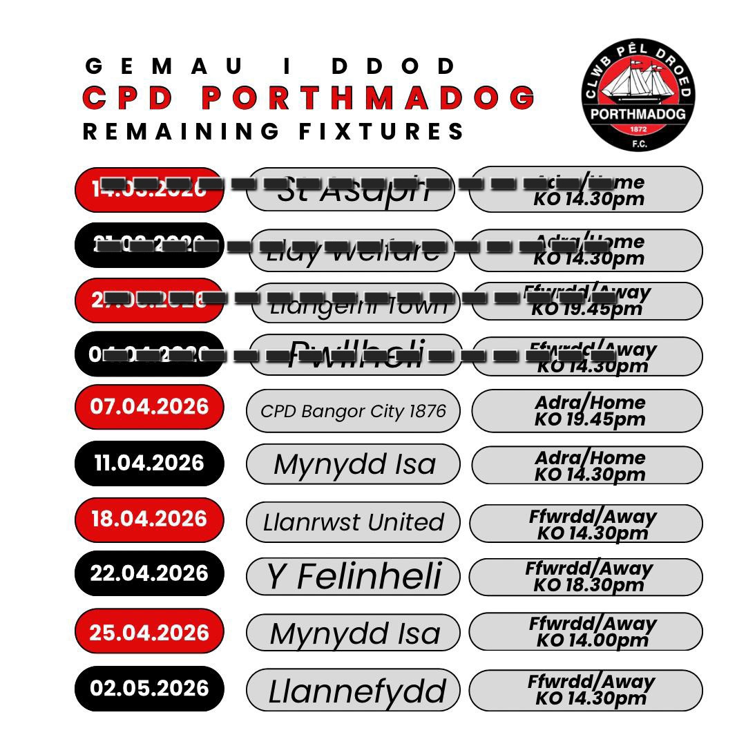 CPD Porthmadog FC🏴󠁧󠁢󠁷󠁬󠁳󠁿 tweet media