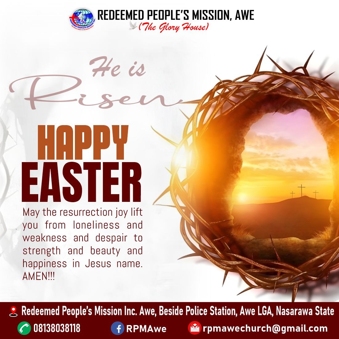 PeterAbrahamAz's tweet photo. Happy Easter 
You are victorious because Jesus is victory
Hallelujah he is alive

#followers #highlights #pastorpeterabraham #jesusisalive #heisrisen #EasterBlessings #easter https://t.co/5zh8zXXLWS