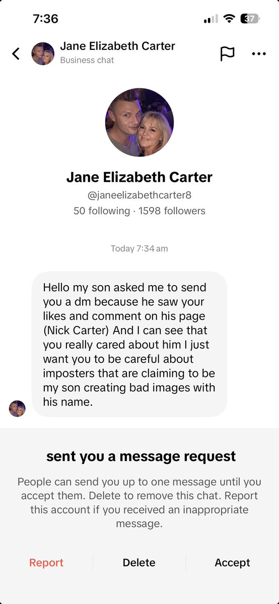 karin tear. #istandwithnickcarter tweet media