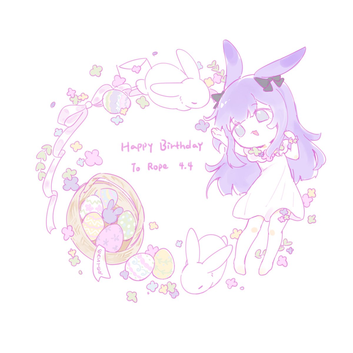 💐
#HappyEaster 
#アークナイツ #ロープ