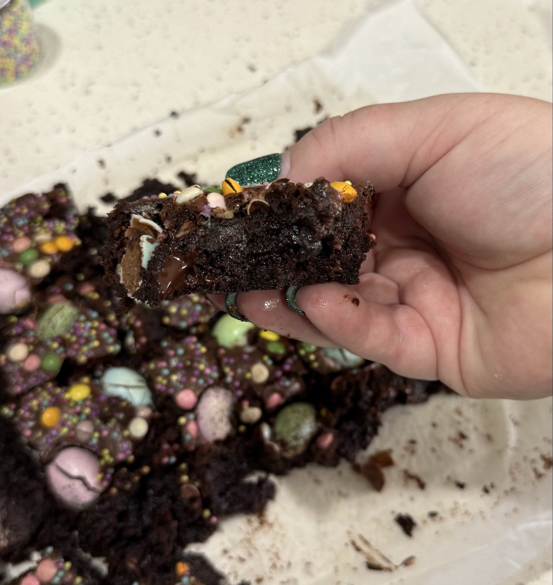 rabbitohslover's tweet photo. Easter brownies! https://t.co/fDQvH71Rt8