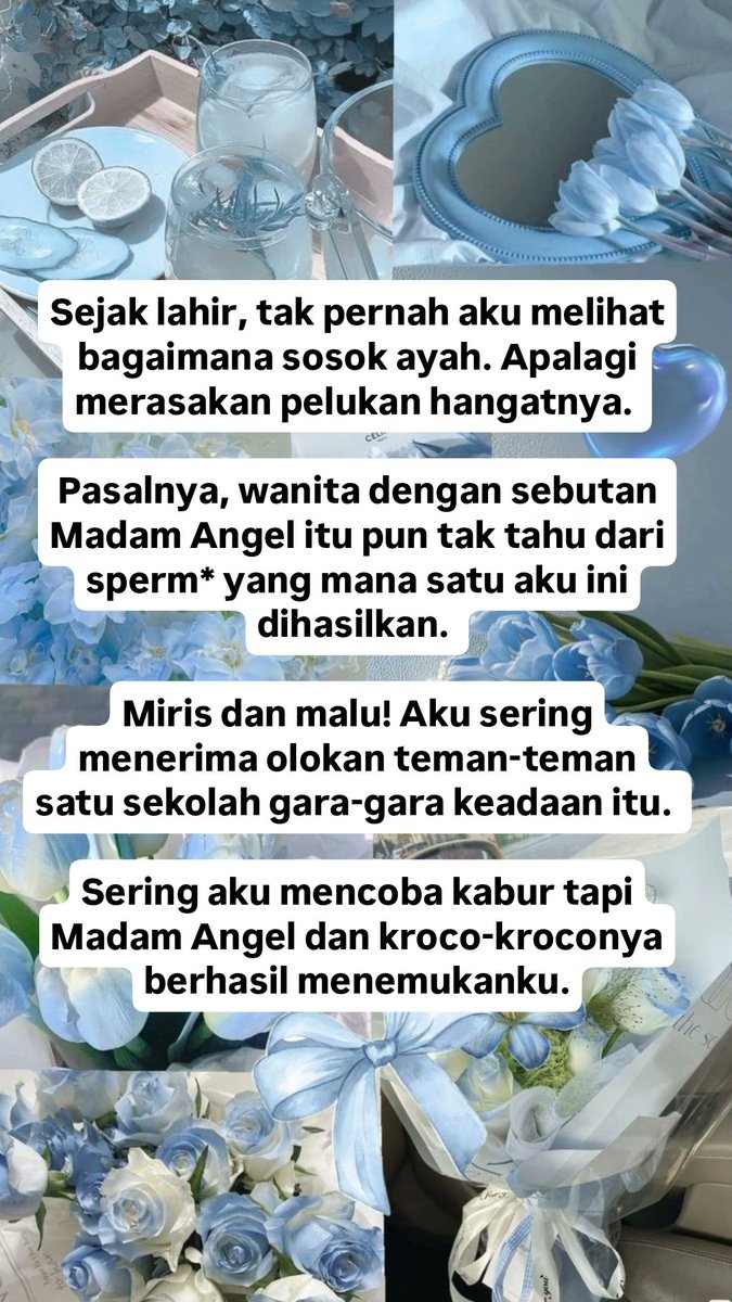 ayusekar2802's tweet photo. Sebusuk-busuknya seorang ibu, nggak ada yg sebusuk ibuku. Dendam dan luka itu dia tanamkan sejak aku kecil lagi dan akhirnya aku berhasil bebas dari cengkeramannya. Tapi kenapa hatiku jadi hampa?
Baca lengkapnya di sini👇
https://t.co/oRkMBV0ae0
#viral
#fypシ゚viral 
#fyp 
#fy https://t.co/H06elCYsjD