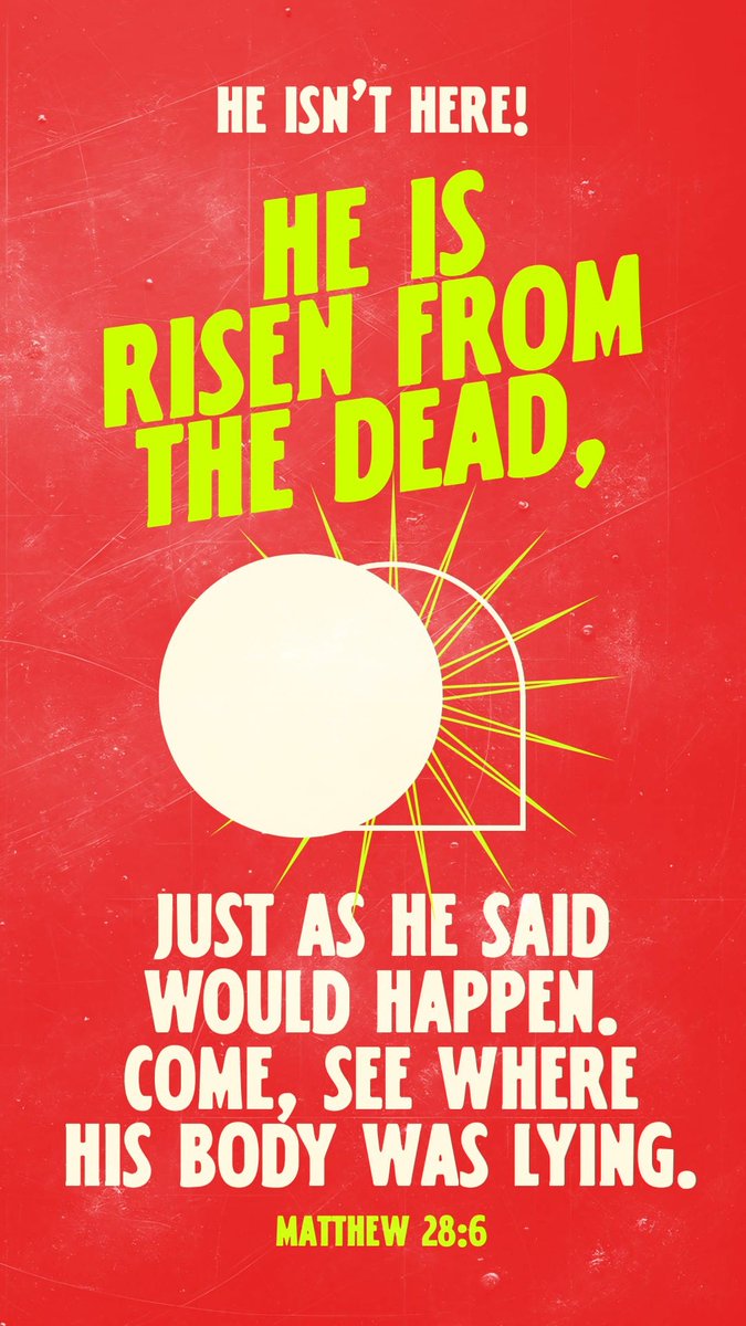 Creamy_Esteez's tweet photo. Happy Easter to you all!
Our lord Jesus christ has risen!
He's no longer in the grave!
Death could not hold him back!
Hallelujah 🎊 🌟 💃 🎊 https://t.co/veoVFcoSEn