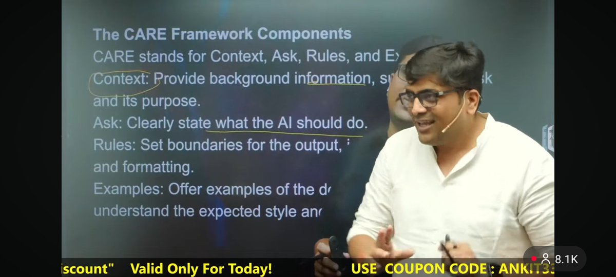 abusaadak's tweet photo. Aaj ek AI Webinar dekha, par usme actual me kuch sikhaya hi nahi gaya.Sirf course promotion baar-baar repeat ho raha tha.Log seekhne aate hain, na ki ads dekhne ke liye.Aise webinars se sirf time waste hota hai. Request hai ki logon ko value do, unhe bewakoof banana band karo. https://t.co/t02F3DGBRZ