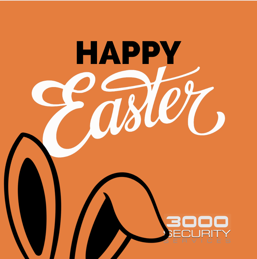 3000Security's tweet photo. Wishing all our clients, officers and colleagues a very Happy Easter.

Thank you for your continued support, and to our team who keep things running over the bank holiday weekend.

From everyone at 3000 Security, have a safe and enjoyable Easter. https://t.co/ZE8Tq3u2en