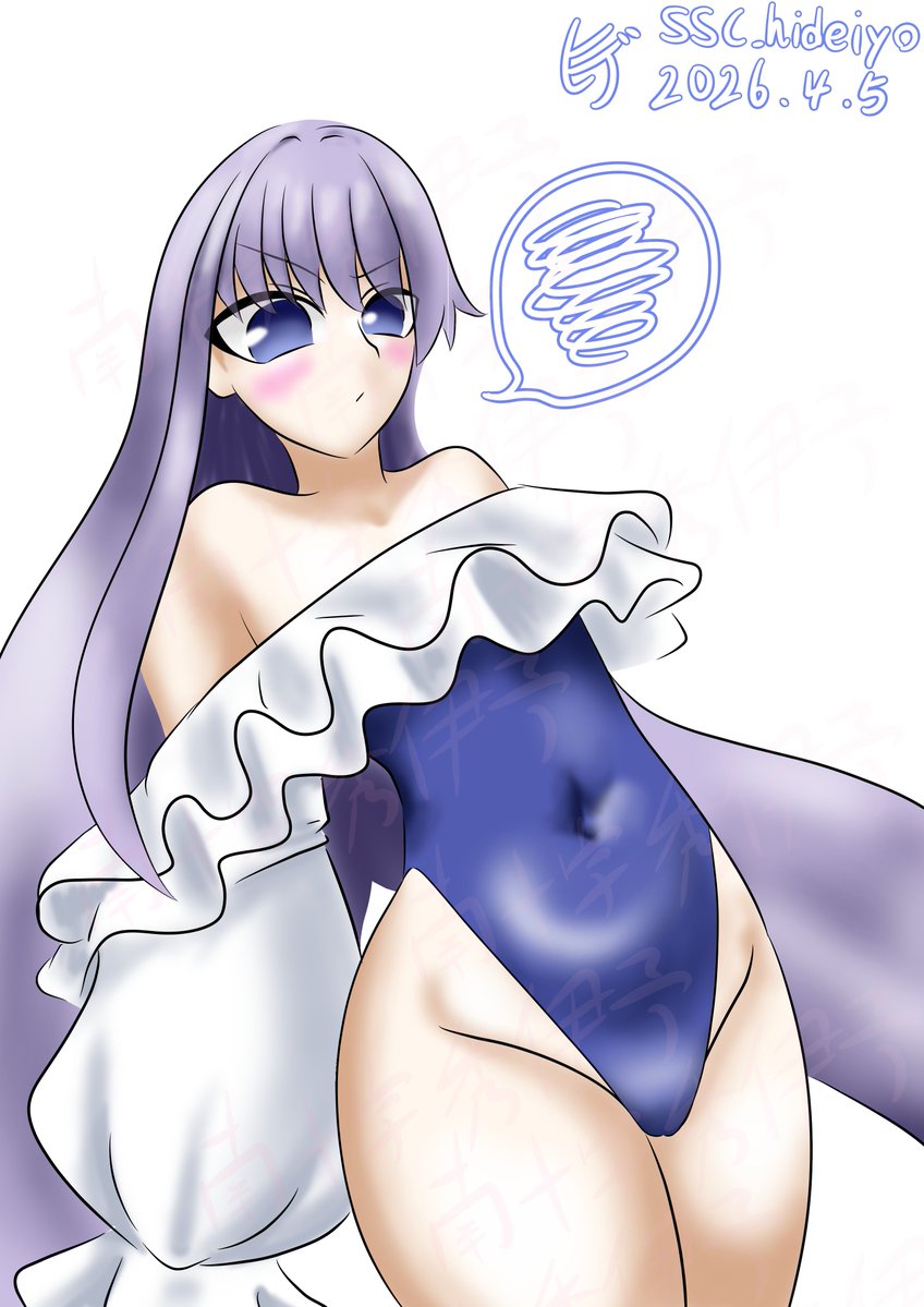 謎のアルターエゴ・Λ
パーカーの下にきわどいビキニを着ている第一再臨がよく描かれている印象ですがフリルハイレグな第二再臨も好きです 