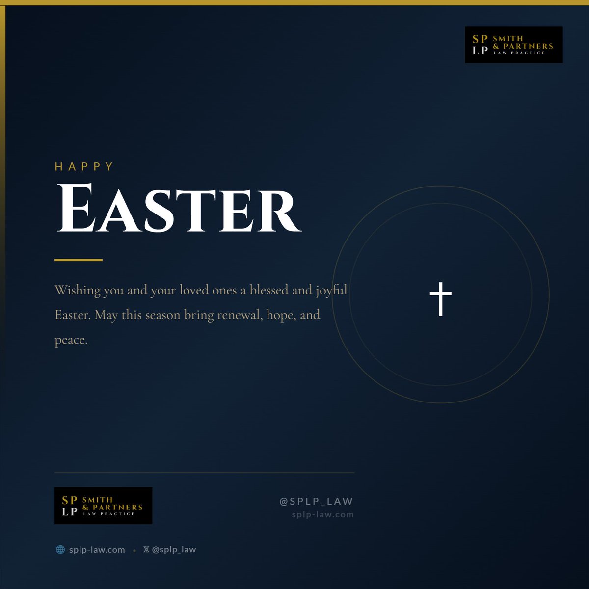 splp_law's tweet photo. Wishing you and your loved ones a blessed and joyful Easter. May this season bring renewal, hope and peace https://t.co/EkOd0NqtKV