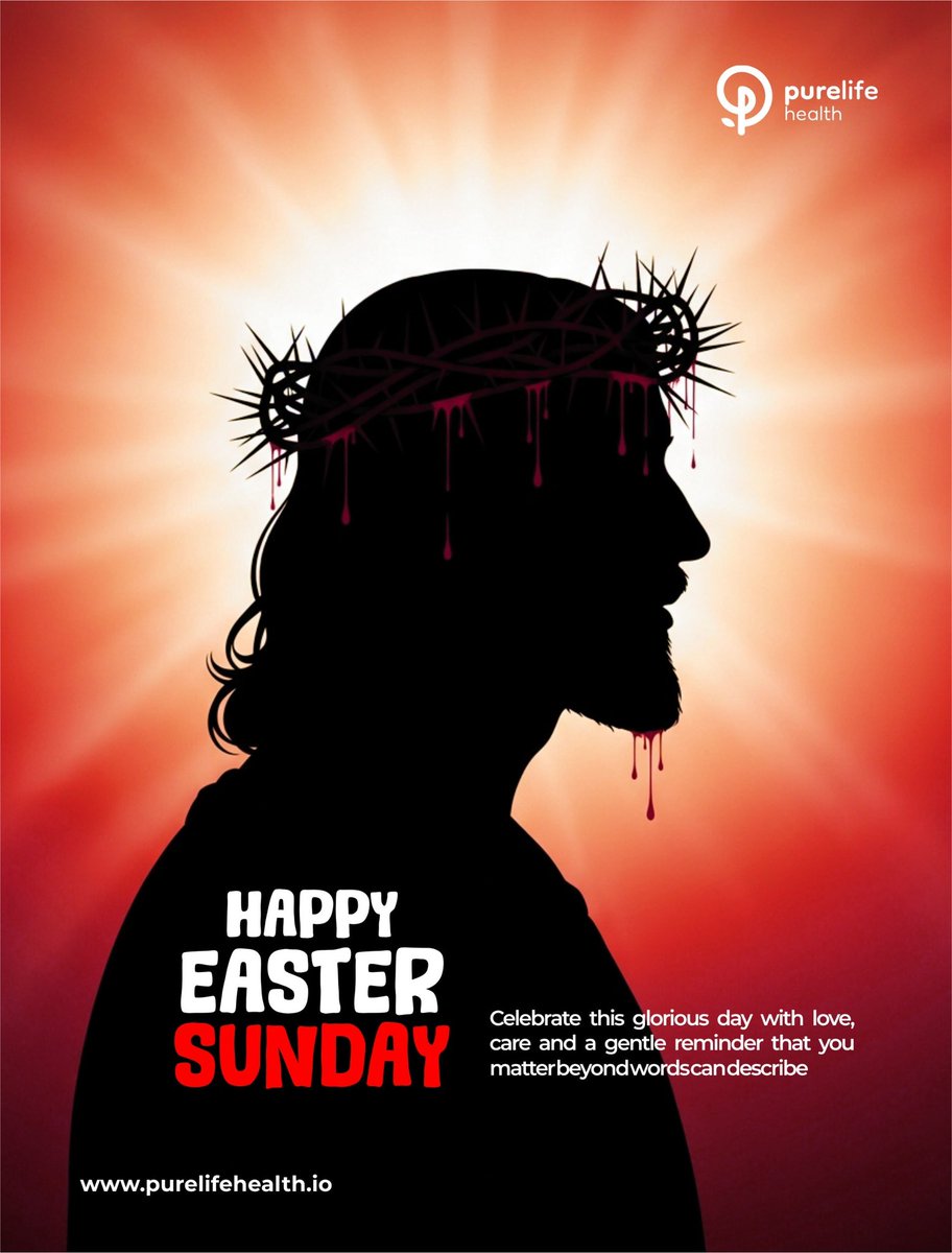 PurelifeNg's tweet image. He is risen! Today, we celebrate the resurrection of Jesus Christ a powerful reminder that healing, hope, and new life are possible for us all.
Here at Purelife, we are committed to your wellbeing every day.
#purelifehealth #purelifepharmacy #purelife #risen