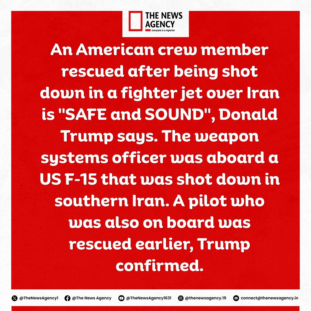 TheNewsAgency1's tweet photo. #pilotstwtselfieday #trumpspeech #IranWar #MissingPilot @StateDept @DeptofWar @SecWar @TrumpDailyPosts https://t.co/fF7Ev9X8tp