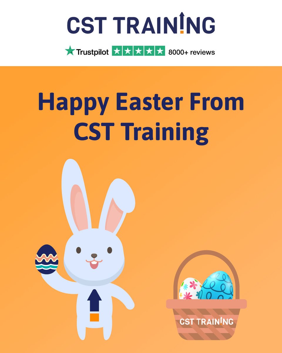 CSTTrainingLTD's tweet image. Happy Easter from all of us at CST Training! 🐣

We’d like to wish our learners and partners a very Happy Easter. Thank you for your continued support. We look forward to supporting your training and career development throughout the rest of the year.

#TrainingProvider