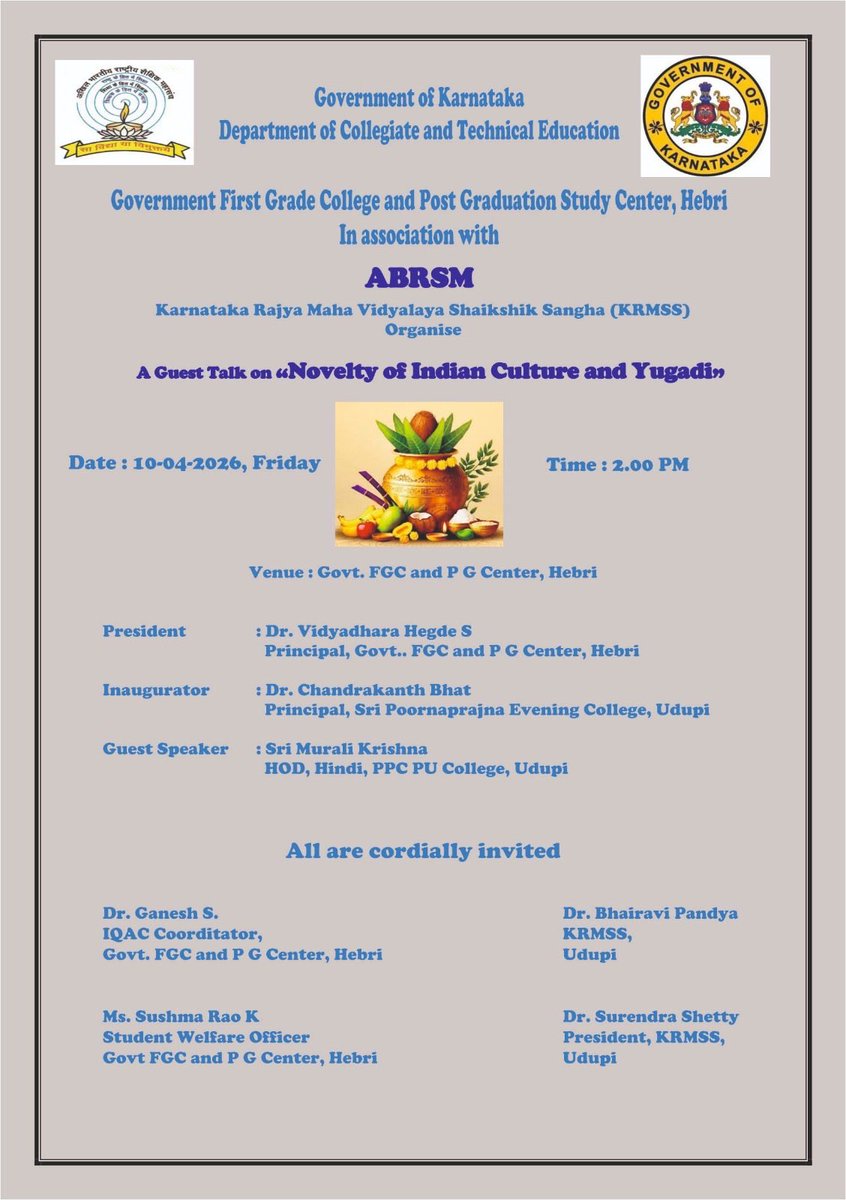 KRMSSOrg's tweet photo. Ugadi Uthsav https://t.co/c2UwlzyTdB