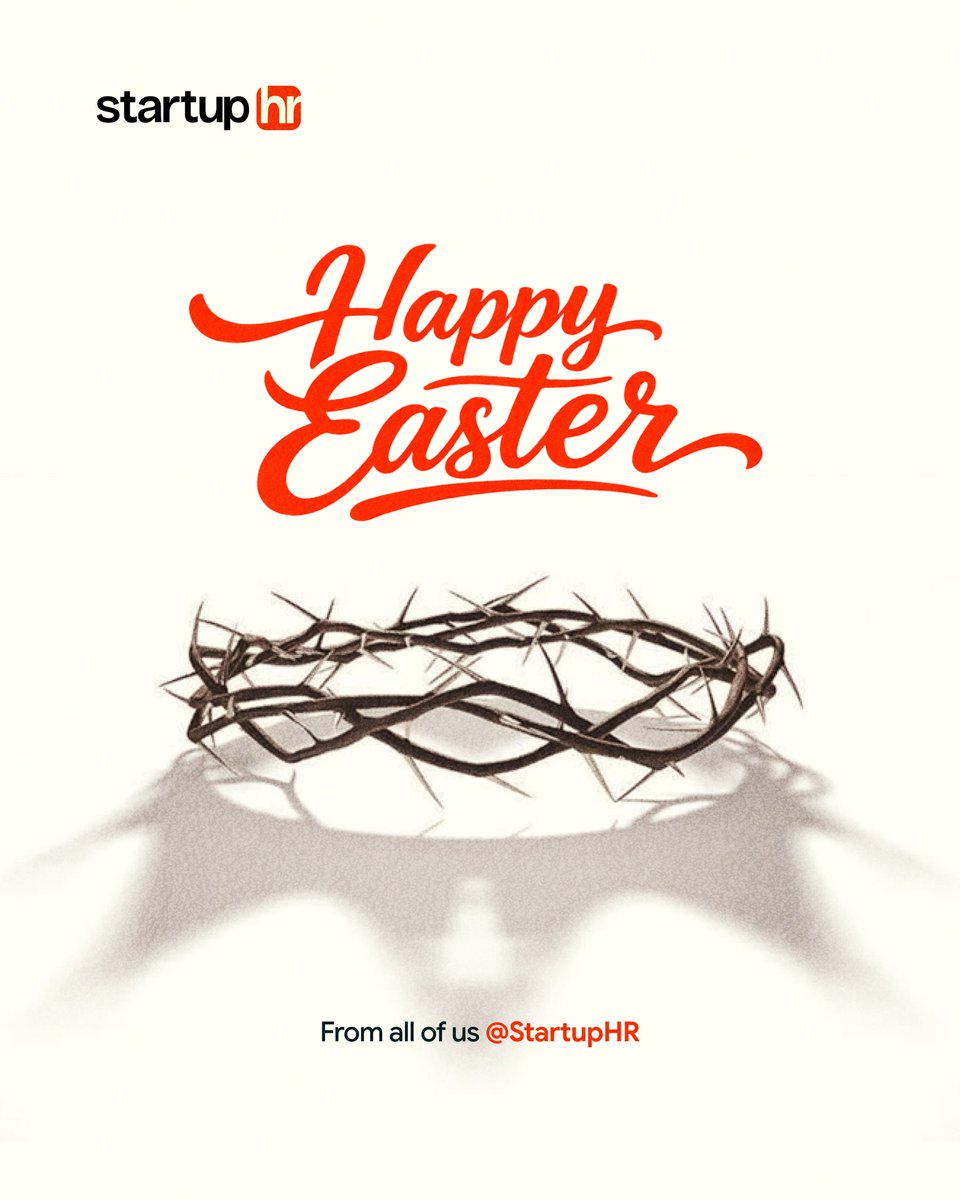 StartupHRAfrica's tweet image. Happy Easter from Startup HR.

A season of renewal, reflection, and fresh perspective — in life and in the way we build organizations.

#HappyEaster #StartupLeadership #PeopleStrategy