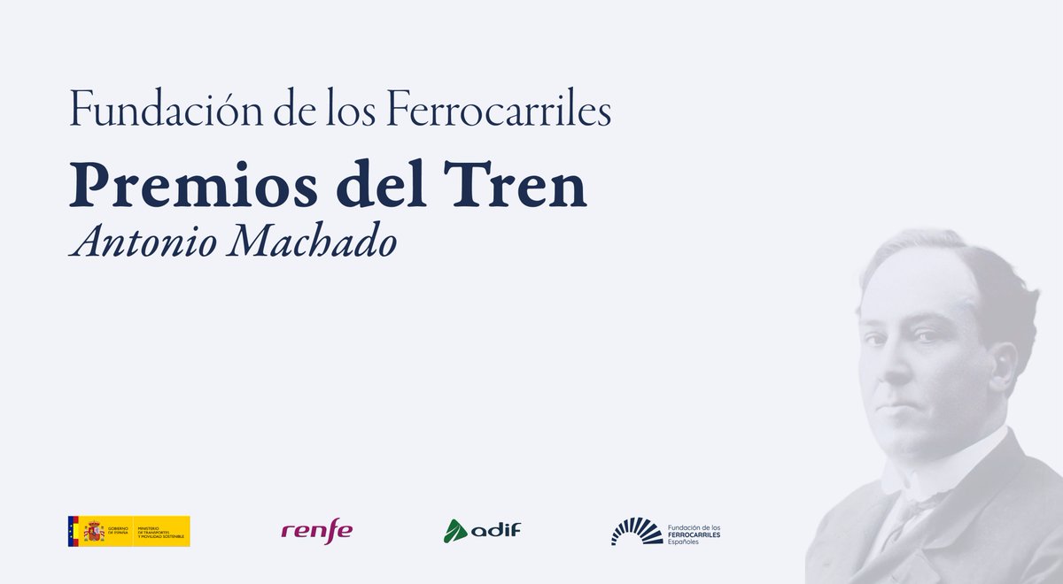 🖋️Convocada una nueva edición de los Premios del Tren #AntonioMachado de Poesía y Cuento, certamen internacional que busca promover la creación literaria inspirada en el mundo del ferrocarril. Podrán presentarse obras hasta el 30 de junio.

ℹ️acortar.link/8lTCpG