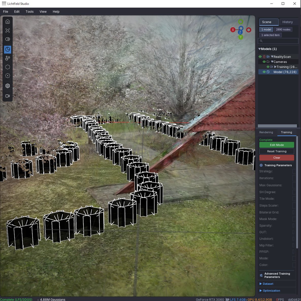studionzambi's tweet image. 苦戦していた360度動画→3DGSが、
「360° gaussian」でほぼ一発生成できました。

laskosvirtuals.gumroad.com/l/360gaussian

LichtFeld Studio（Nightly）も検証中。
導入ハードル下がって実用圏に近づいた印象です( ^ω^ )

#3DGS #gaussiansplatting #360度 #VR