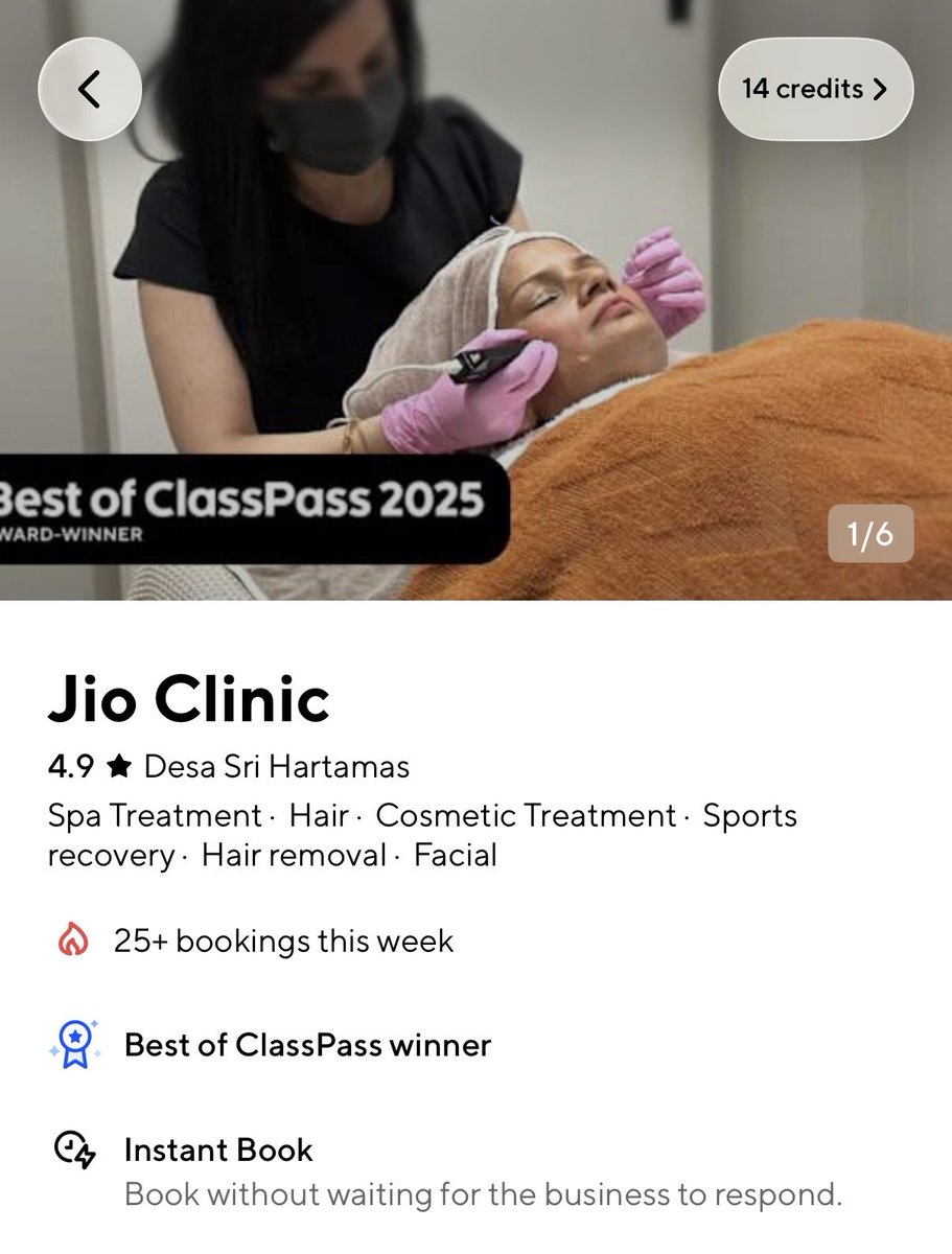 s02ara21's tweet photo. マレーシアのスキンクリニックJio Clinic(デサスリ)オススメ✨

クリニック内はもちろんきれいだけど、高級志向ではないのでコスパよく施術を受けれる…

Class passで医療脱毛、ピコレーザー、ケミカルピーリングなど予約できる

何よりスタッフの方がニコニコ接客で気持ち良い☺︎✨ https://t.co/dP08z3xsxo