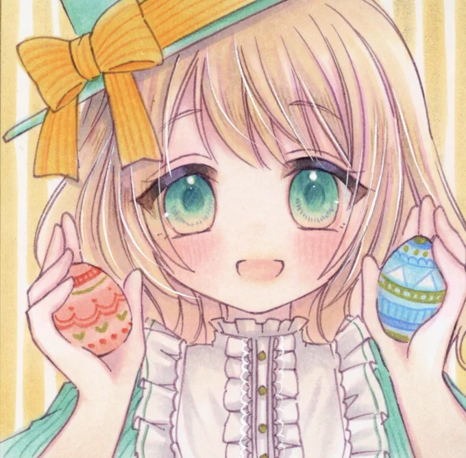 Easter 豆色紙/コピック