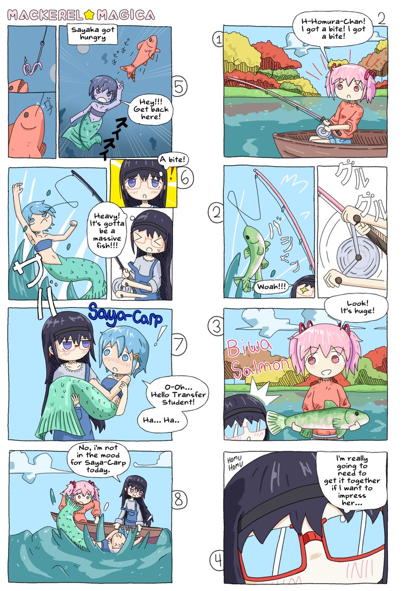 PROJECTYURIHANA's tweet photo. MACKEREL MAGICA (English) 
By @someonetookpunk 
A submission for the Connect Fanzine
https://t.co/05rSUcBZlm
also available on pixiv 
https://t.co/XmOxoPA3uQ https://t.co/QXH4K3Au1I