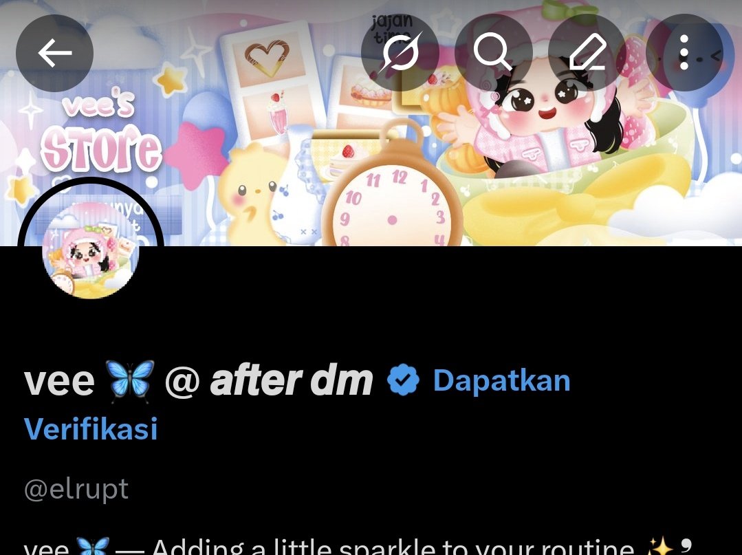 haii akun <a href="/elrupt/">vee 🦋 @ 𝙖𝙛𝙩𝙚𝙧 𝙙𝙢</a> dilahap elon, jadi aku pindah kesini yaps. marii mutualan seller/buyer🫶🏻