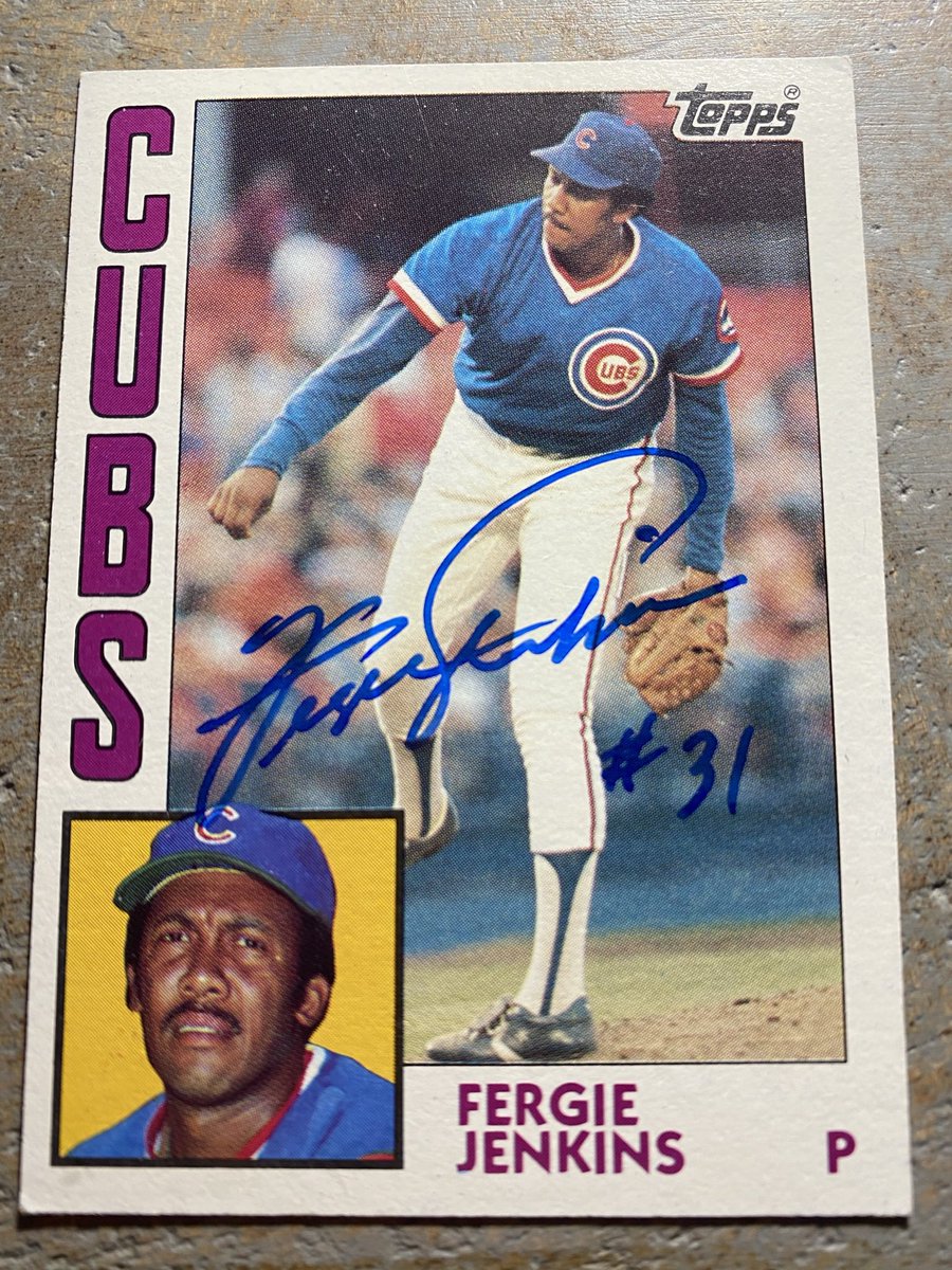 ARGoodrich's tweet photo. @CardPurchaser @MDRANSOM1 Fergie Jenkins. Got to spend a bit of time talking about baseball and he couldn’t have been a nicer guy. Total class act. https://t.co/E26yTvYneA