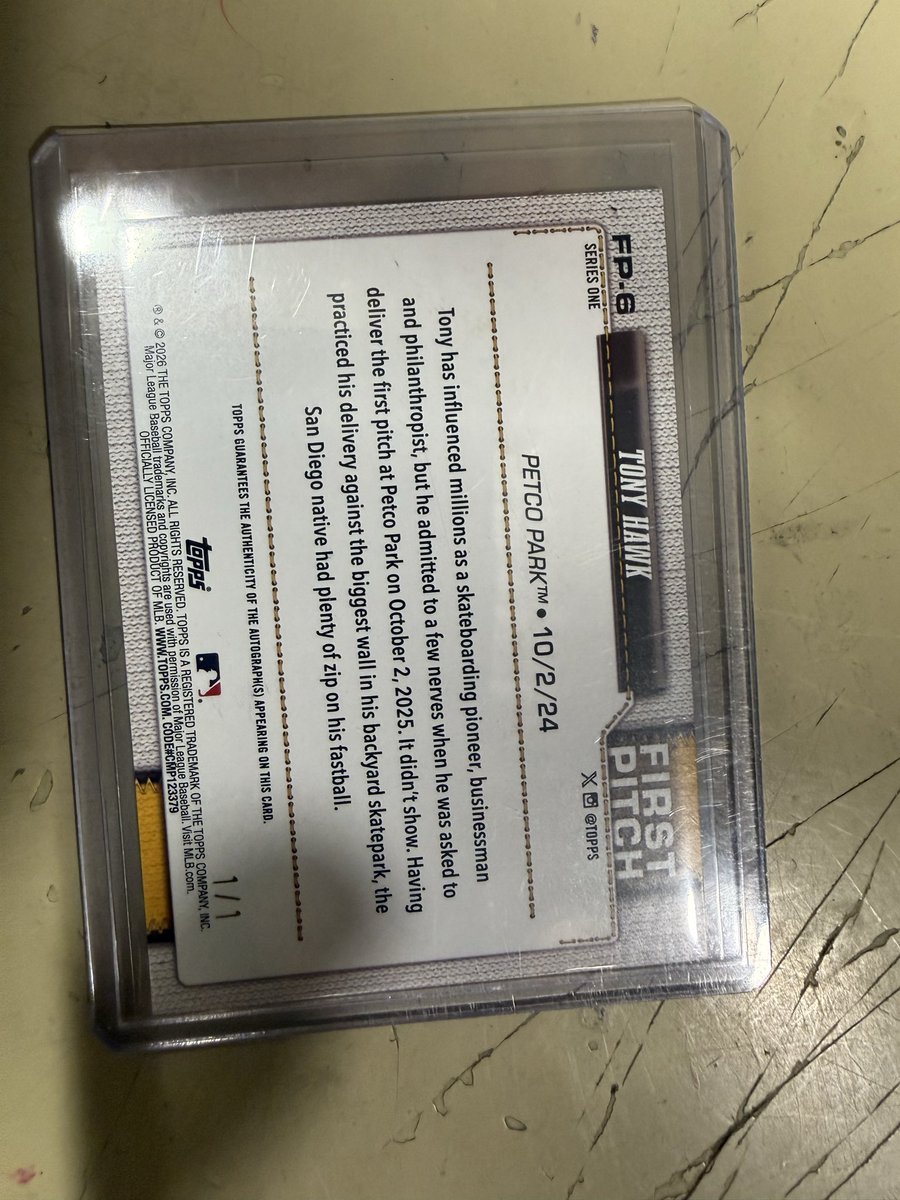 ChrisDoris34111's tweet photo. @Topps @tonyhawk Just hit this monster https://t.co/gGvUoLFl2O