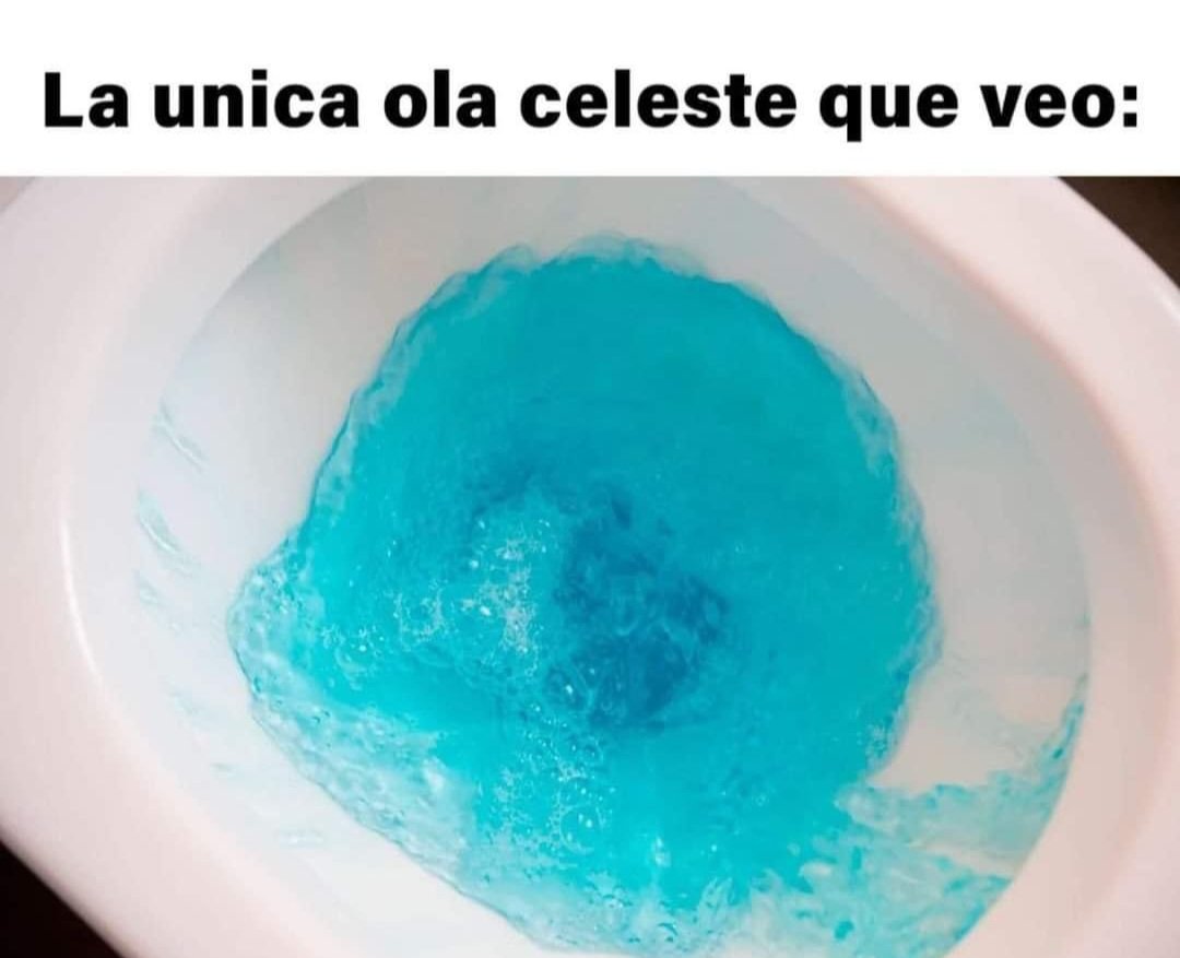 Pacopini666's tweet photo. @diegolastolas @rlopezaliaga1 Bañándote en tu Ola Celeste 
Buen provecho 
En Directo al Desagüe https://t.co/b2bt7Dq5c2