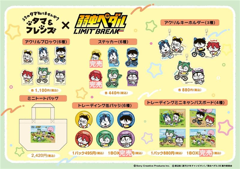 本日最終日🐈🚲💛 ／ 『タマ＆フレンズ×弱虫ペダル』コラボフェア 対象