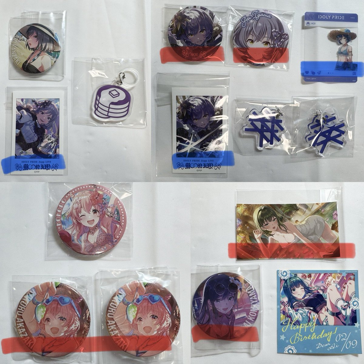 Vth2H's tweet photo. 【交換・買取・譲渡】アイプラ アイドリープライド IDOLY PRIDE トレード

求：ツリー参照、定価(ALT)

譲：画像のもの

郵送でのお取引。

◎🟥は交換のみ。
◎🟦は交換優先、譲渡の場合は同キャラグッズの抱き合わせをお願いさせていただきます。
◎その他は交換優先、定価譲渡可。 https://t.co/40q9NB2c5H