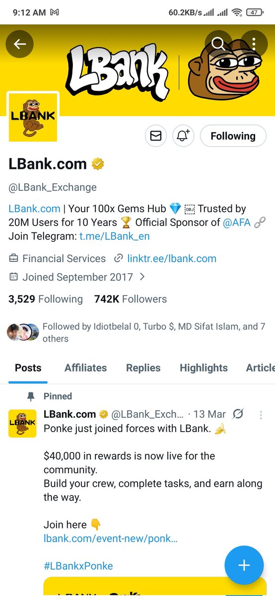 BadhonBn20's tweet photo. @LBank_Exchange Pick me 
#Lbank https://t.co/X43OUSdSQg