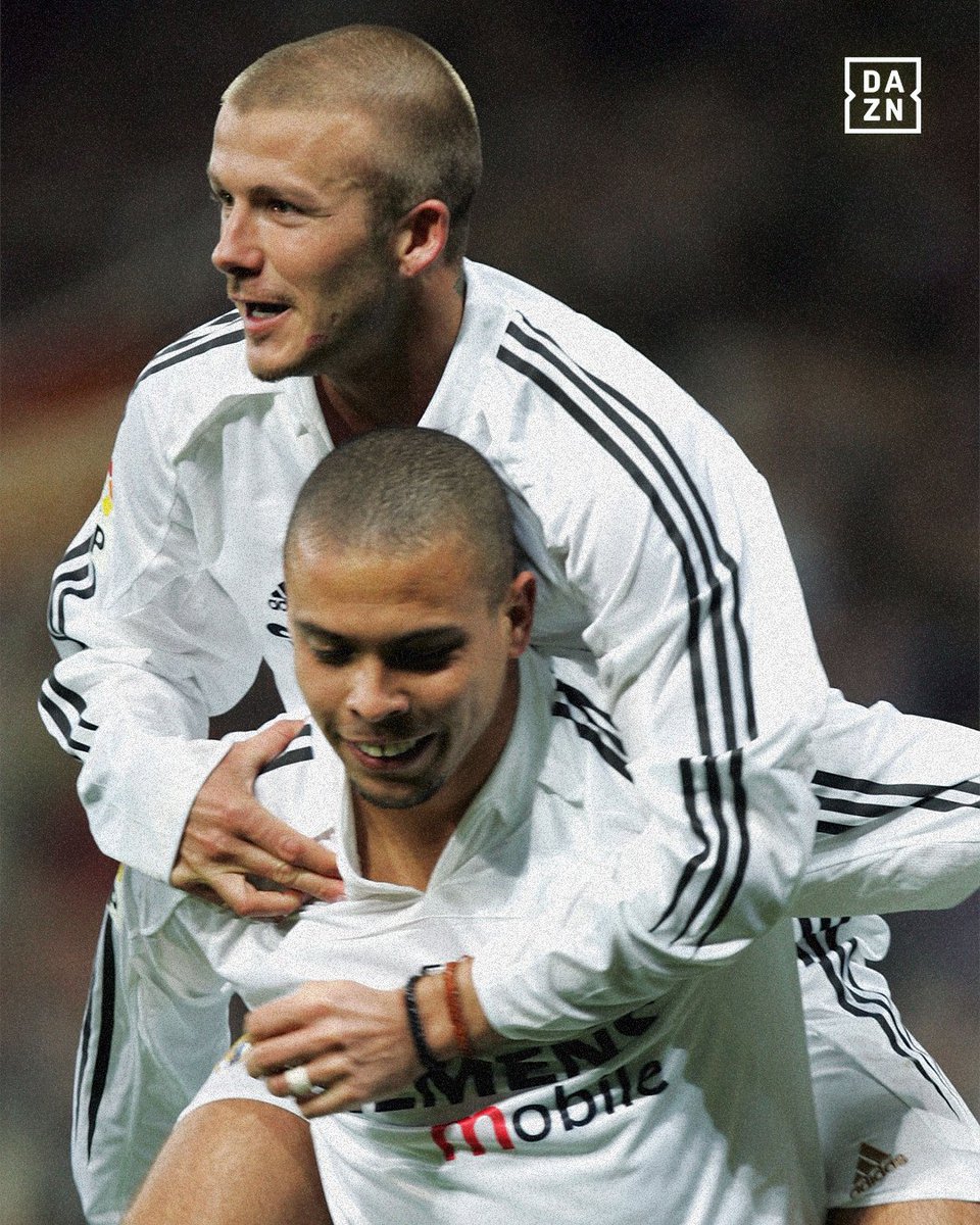DAZNFootball's tweet image. Ronaldo and Beckham chatting during the inaugural match at Nu Stadium. 🏟️

Galácticos on the scene. ✨ #MLS