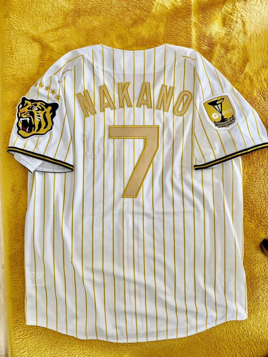 ➆中野拓夢選手🐯 👑チャンピオンユニフォーム やっと届きました