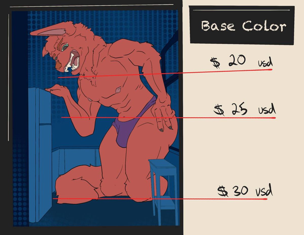 RexTHICCBoi2's tweet photo. ⚠️COMS OPEN⚠️ (NSFW or SFW)
Made a quick sheet to show prices! 

🚫= female, incest, or gore

Tags: #furry #nsfw #furrycommission #rule34 #macro #sizetwitter #sfm #fule34furry #sizekink https://t.co/XYLb24LTVN
