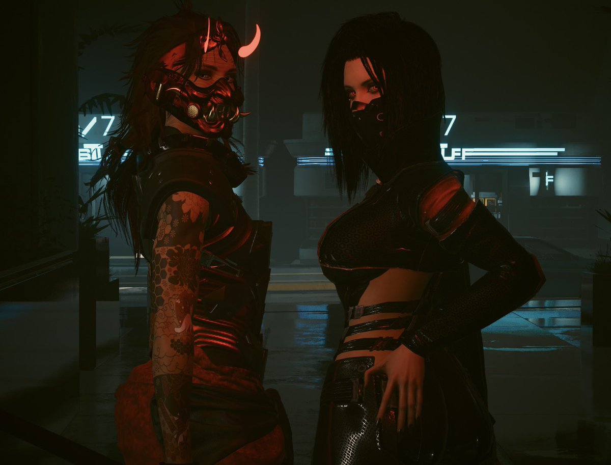 Vengeful_Merc's tweet photo. Two of Night City’s Most Wanted. https://t.co/MTiUUBGM1o