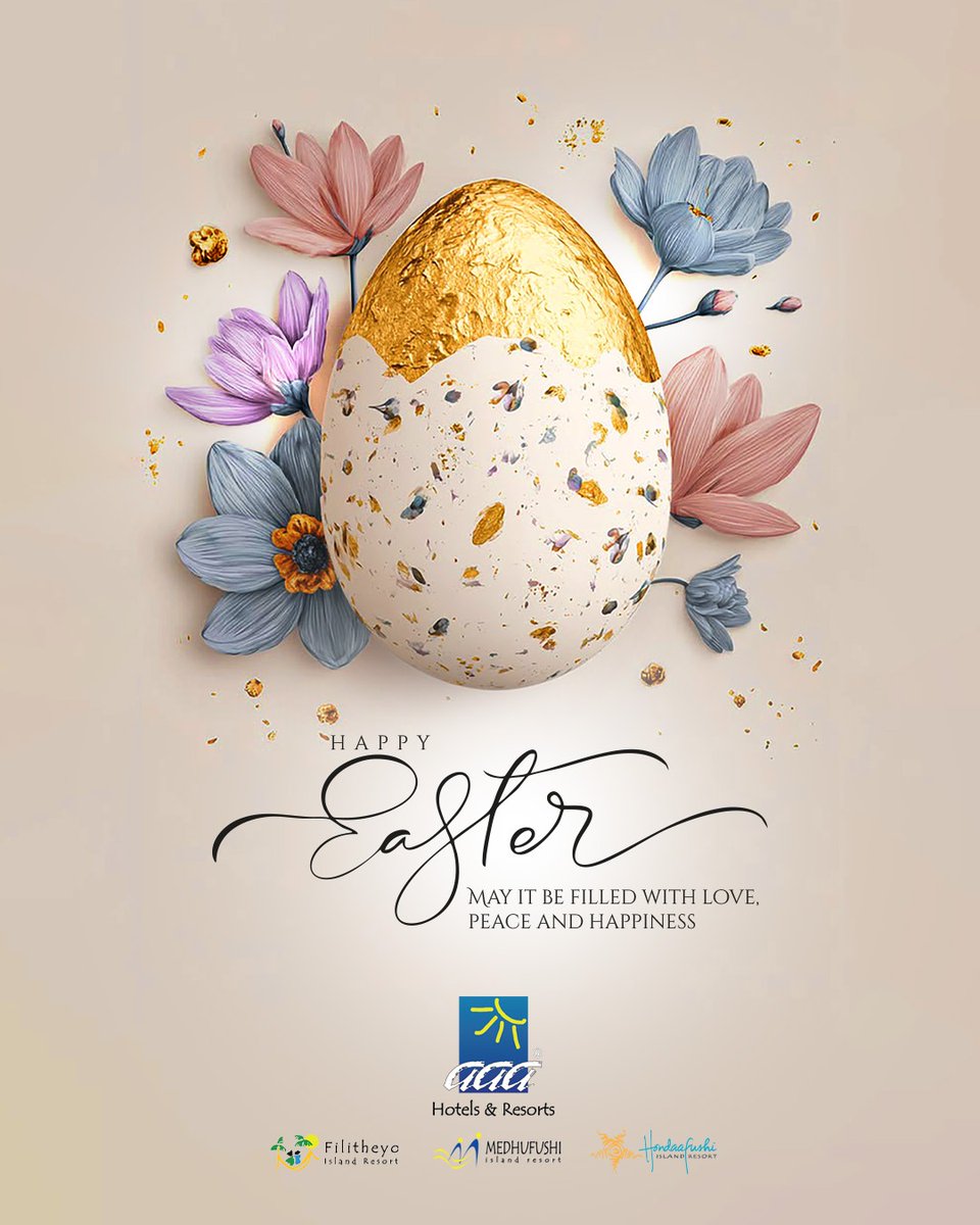 AAA_Hotels's tweet photo. Wishing you an Easter filled with golden moments, blooming joy and cherished memories with loved ones. May this season bring peace and happiness to your hearts, wherever you are in the world. 

Happy Easter! 🐣 https://t.co/X72PR9ybQR