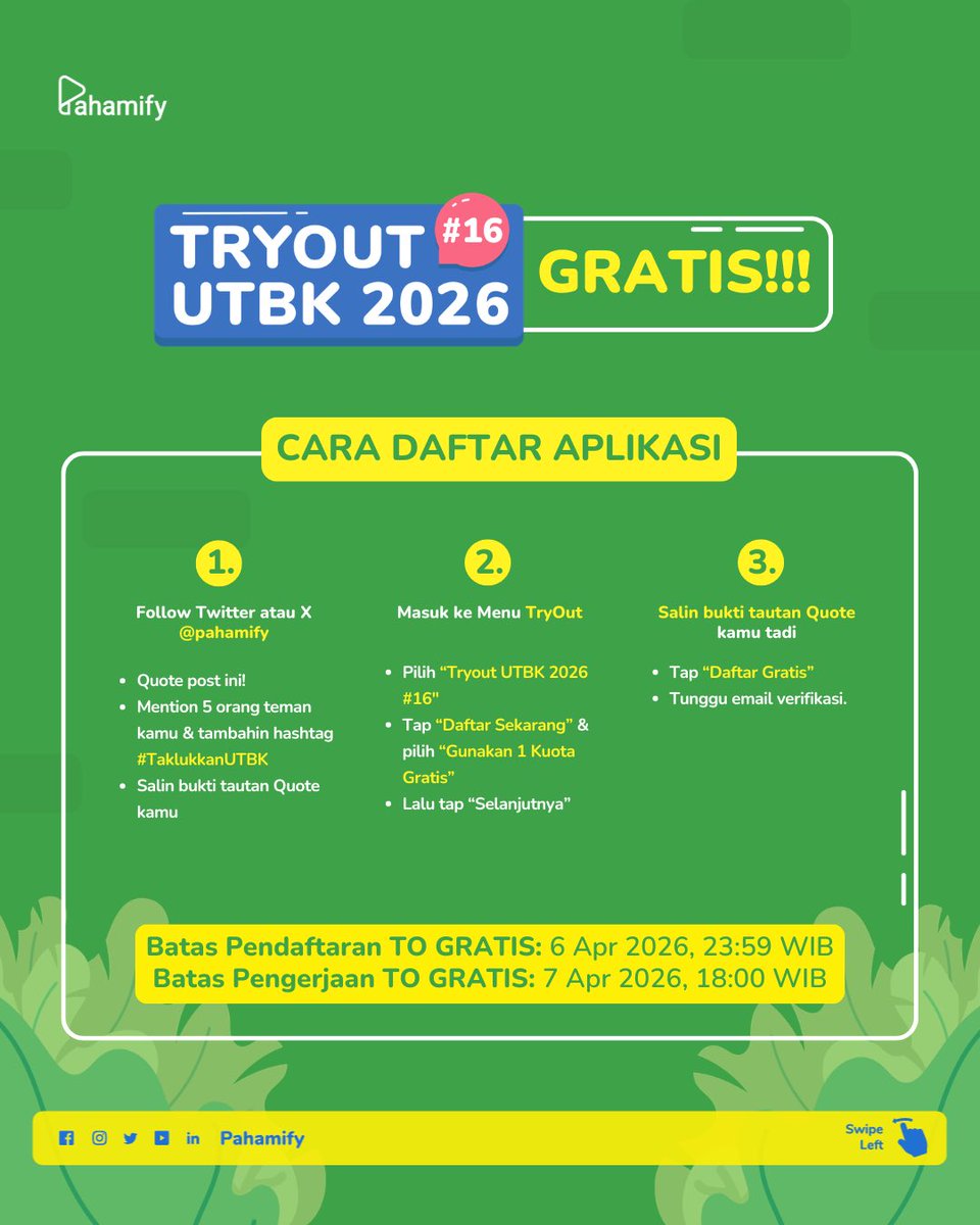 Pahamify | TO + Live Class UTBK & Ujian Mandiri tweet media