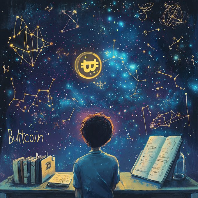 thebuttcoingoat's tweet photo. The real shining star in the sky is @ButtcoinTNB. I can't stop looking at it. https://t.co/VOAItnzO9p