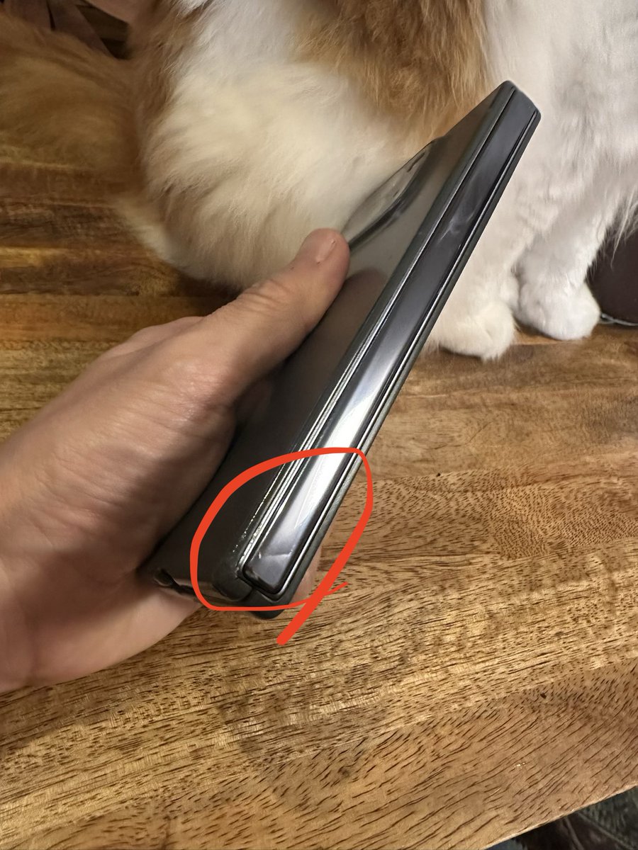 Google Pixel 10 Pro Foldのインナーディスプレイが死んだ 画面中央と