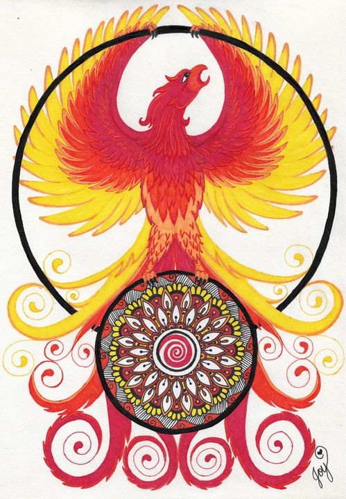 VJDetlor's tweet photo. Art of the Day! "The Phoenix". Buy at: https://t.co/yqfQs7cPN8 https://t.co/9jYeD76m8Z