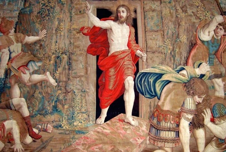 Vietsnow1's tweet photo. Came into a slaughterhouse as the Lamb, came out victorious as the Lamb. No vengeance on past transgressions, but break humans free from its bondage. 
Christ has risen - The message of hope, of mercy, and of glory, which awaits all to participate. https://t.co/wMPrsEWgmR