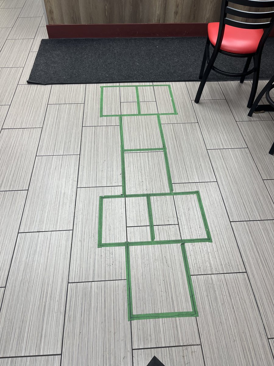 Hi-Five fried chicken has a hopscotch as you approach the counter.😁✨💐